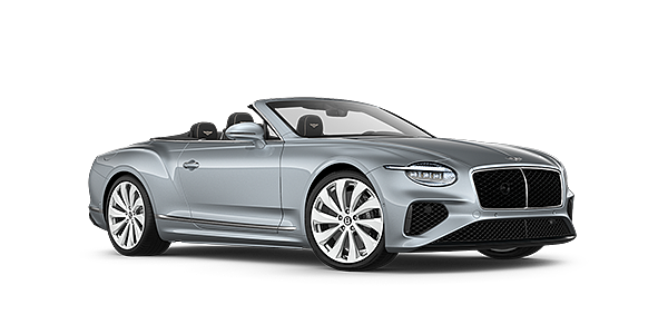 Bentley Beirut New Bentley Continental GTC convertible front three quarters in Silverlake paint