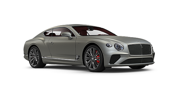 Bentley Beirut Bentley GT Speed coupe in Extreme Silver paint front 34
