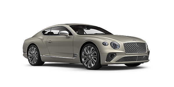 Bentley Beirut Bentley GT Mulliner coupe in White Sand paint front 34
